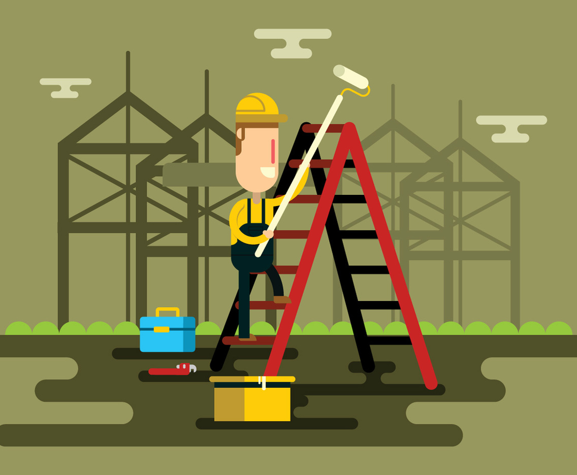 Tradesman Worker Vector