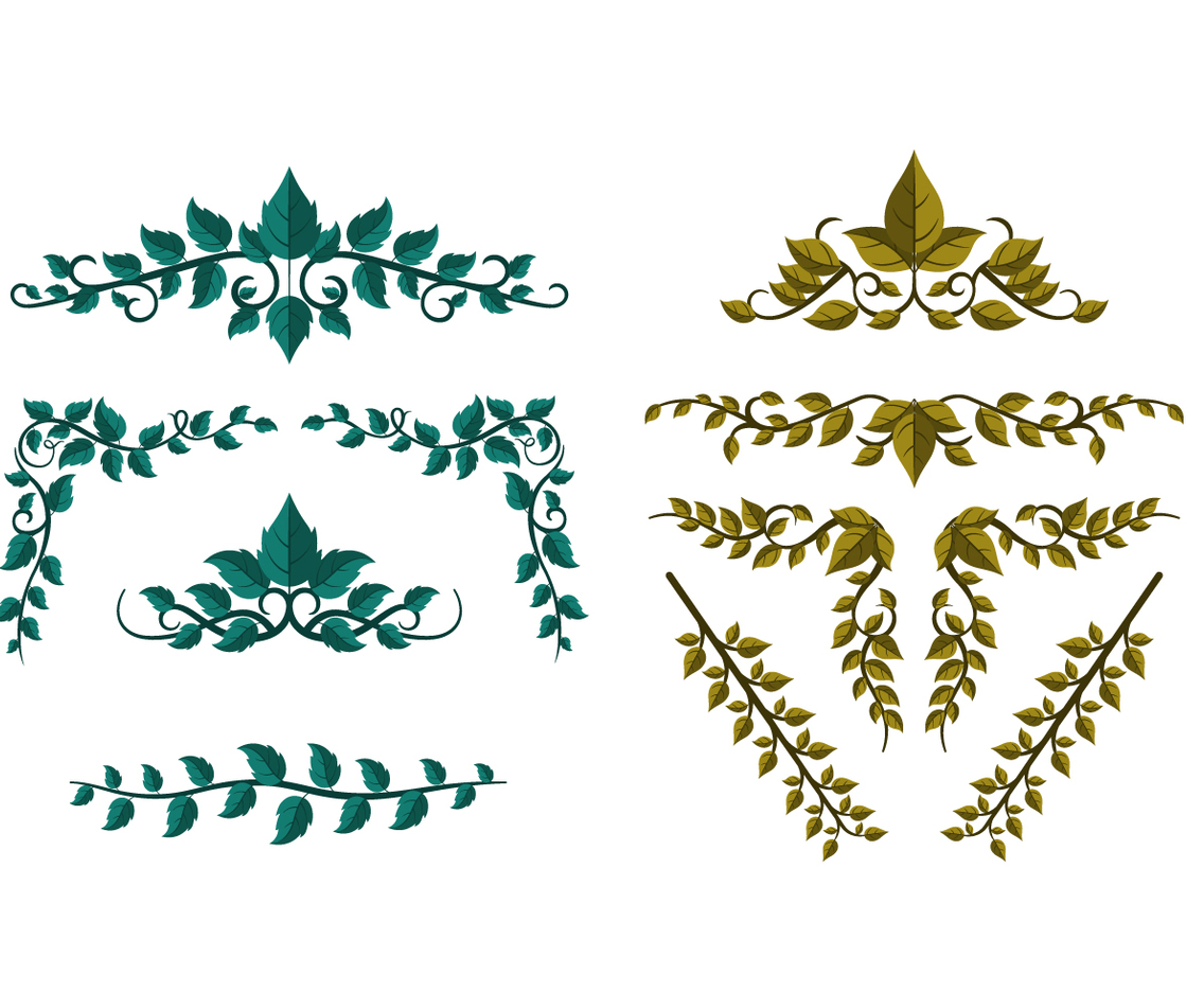 Free Poison Ivy Leave Ornament Vector