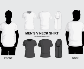 Men’s V Neck Shirt Template