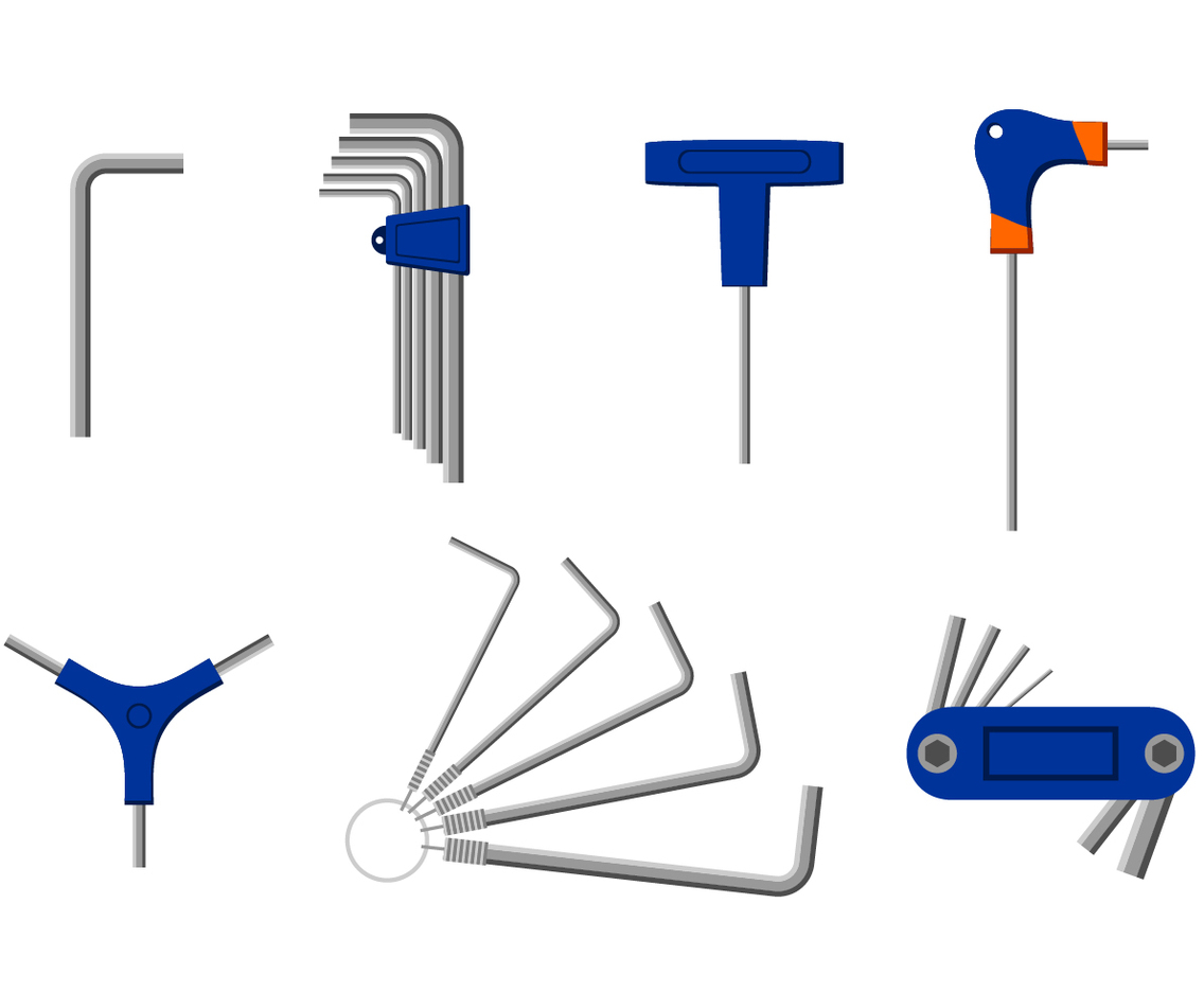 Various Allen Key Free Vector