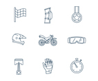 Motorcross Icons