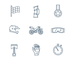 Motorcross Icons