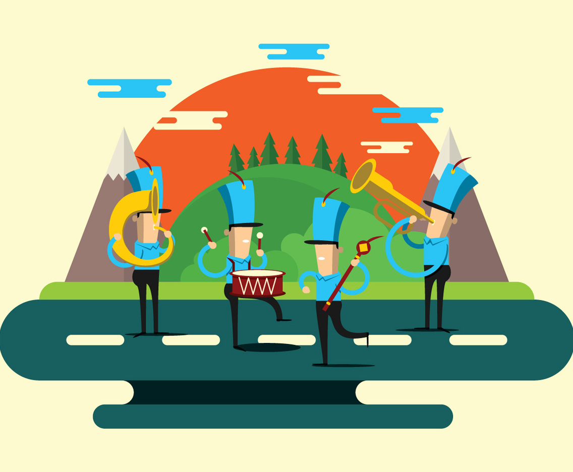 Marching Band Parade