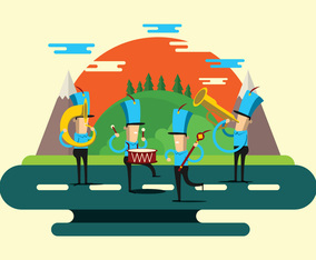 Marching Band Parade