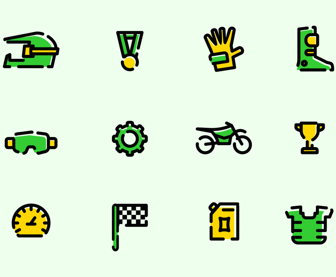 Outstanding Motorcross Vectors