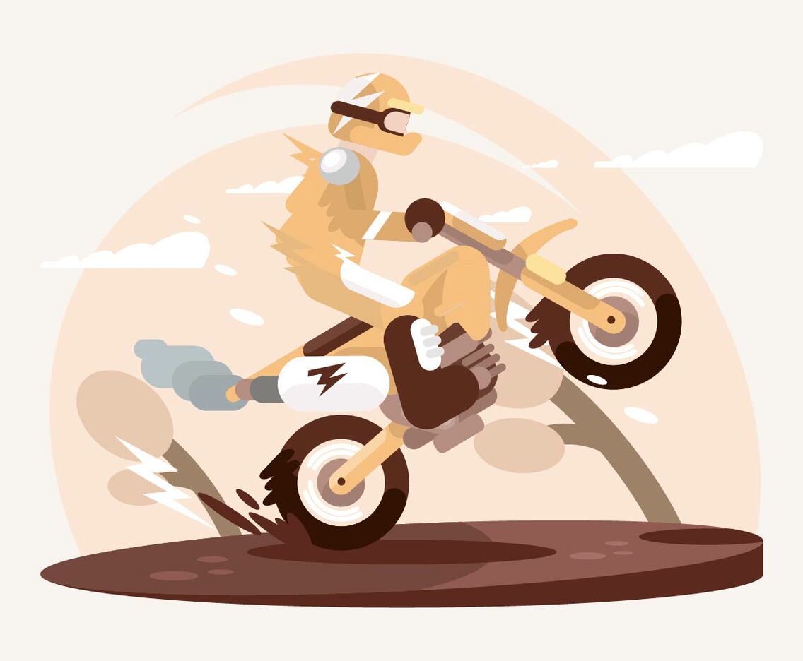 Motorcross Illustration