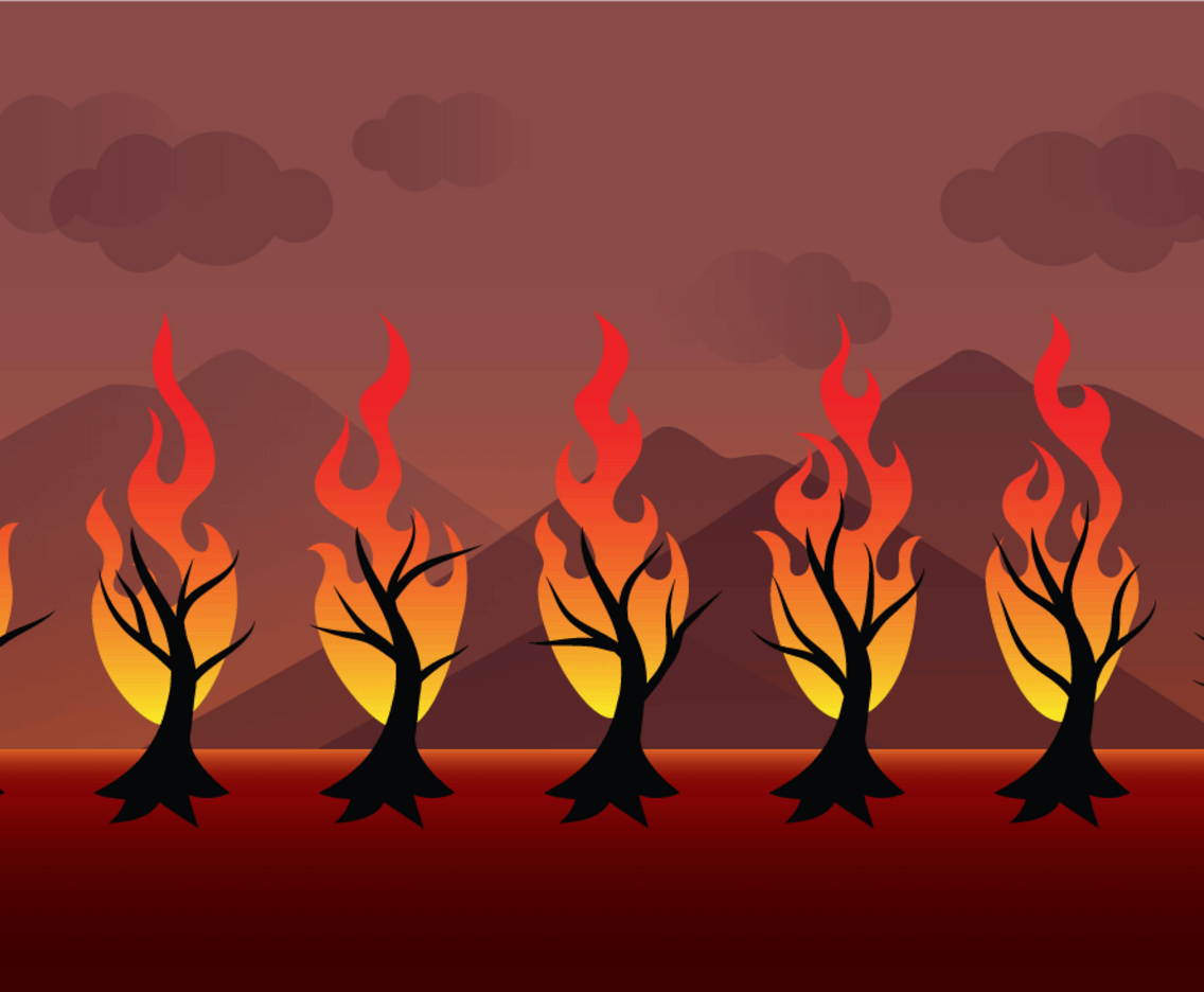 Burning Flames Vector