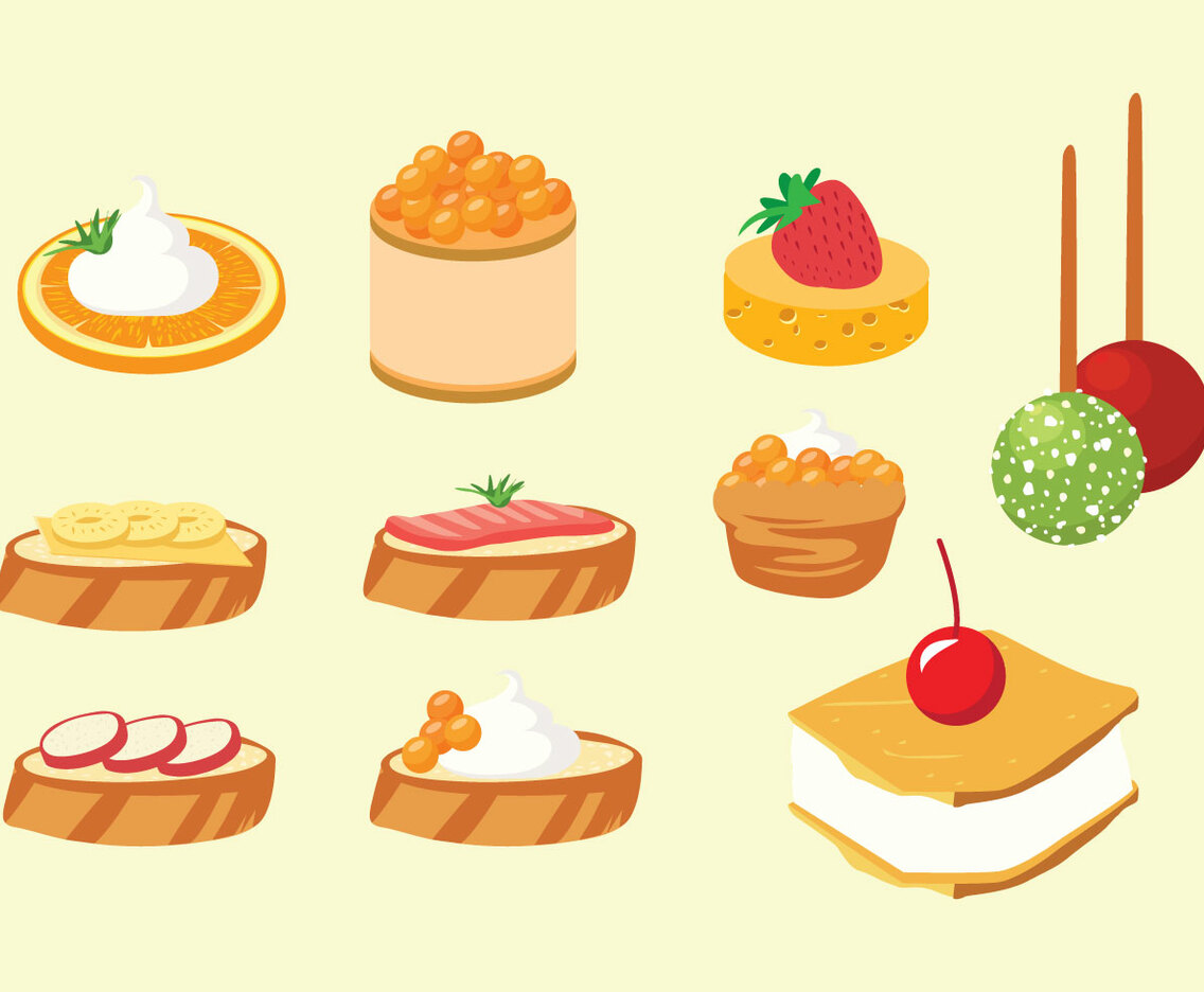 Appetizers Vector