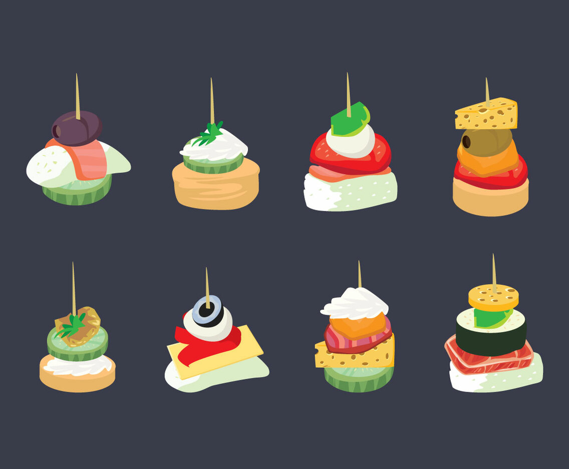 Appetizers Vector
