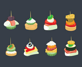 Appetizers Vector