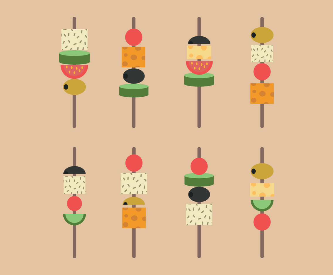 Skewered Appetizers