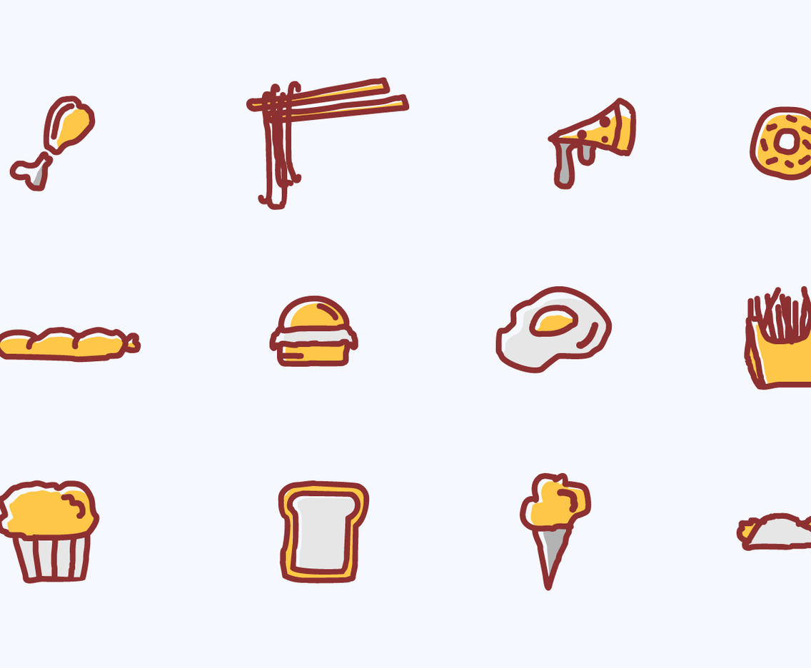 Food and Appetizer Vector