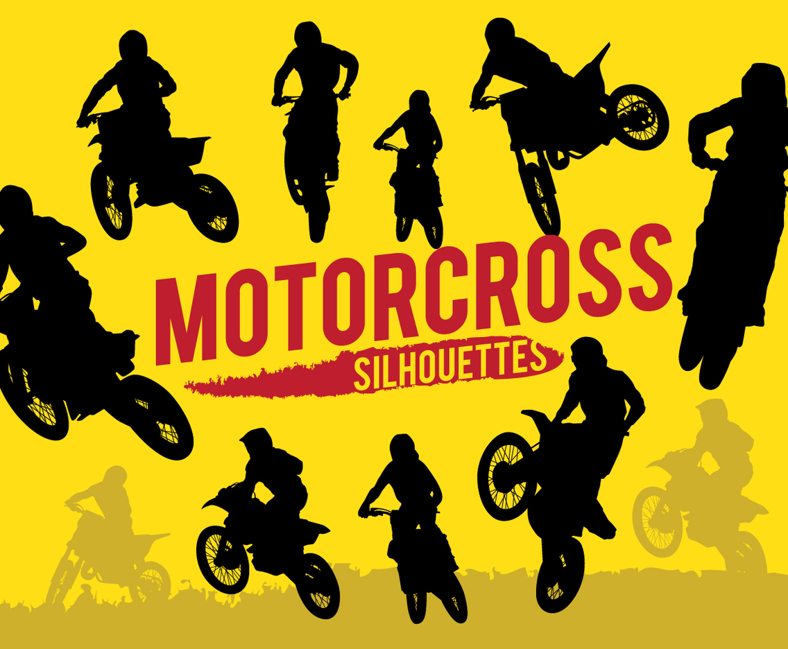 Motorcross Silhouettes