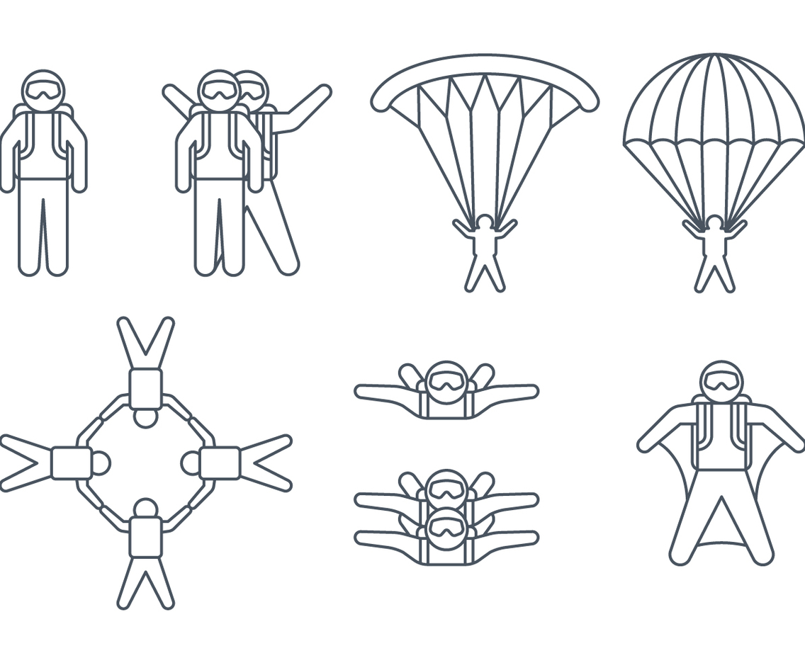 Skydiver Icons