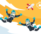 Skydiving Illustration