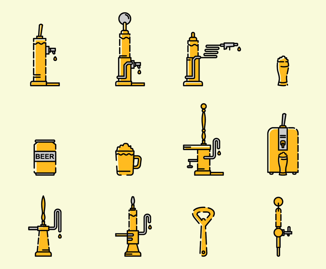 Free Beer Vector Icons