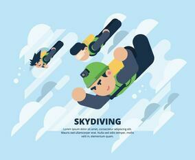 Skydiving Illustration