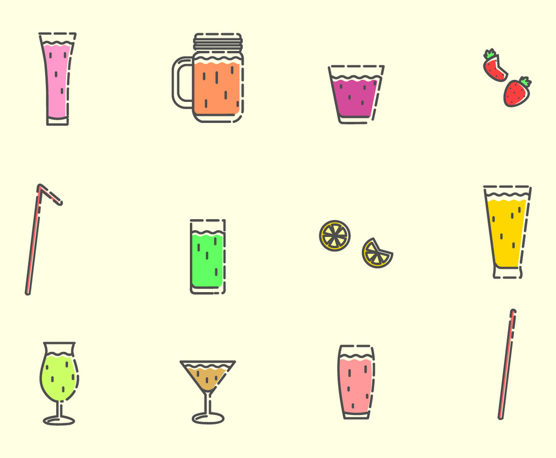 Free Alcohol Drinks Vector