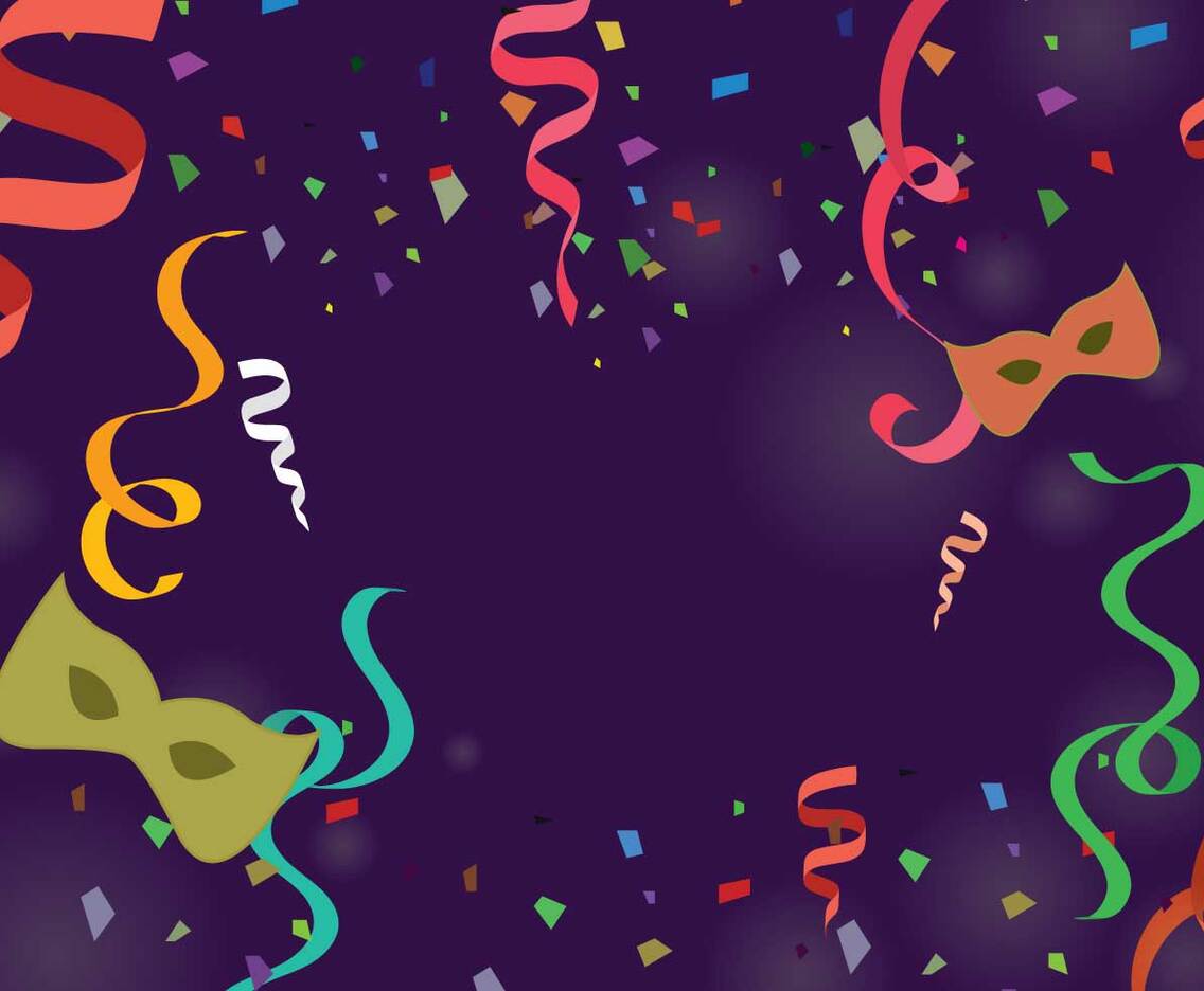 Free Colored Serpentine With Ribbons Illustration