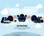 Skydiving Illustration