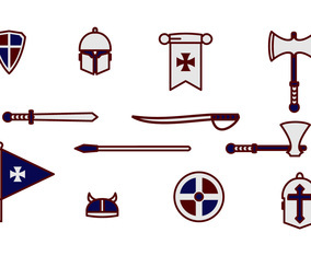 Cavalry Knight Armor And Weapon