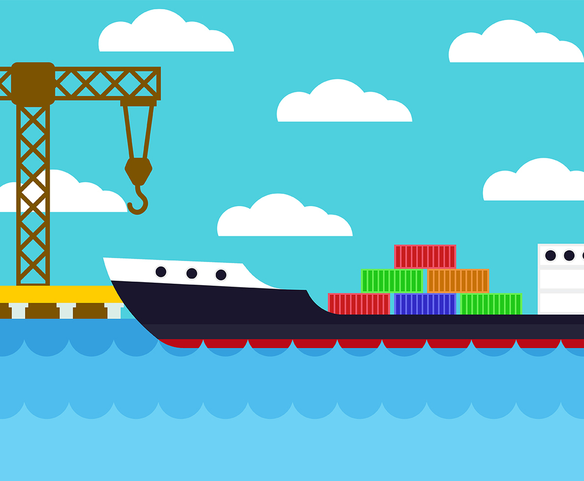 Shipyard Background Vector