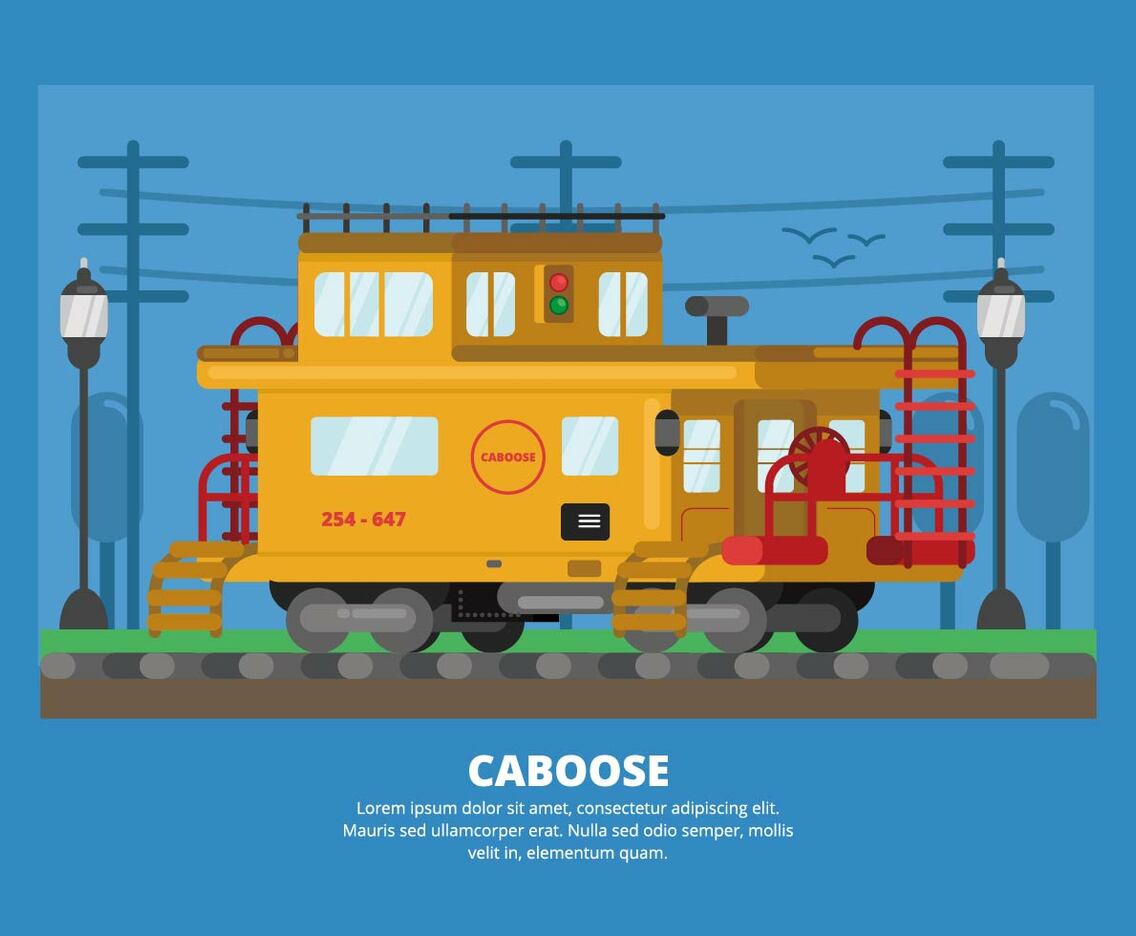 Caboose Illustration