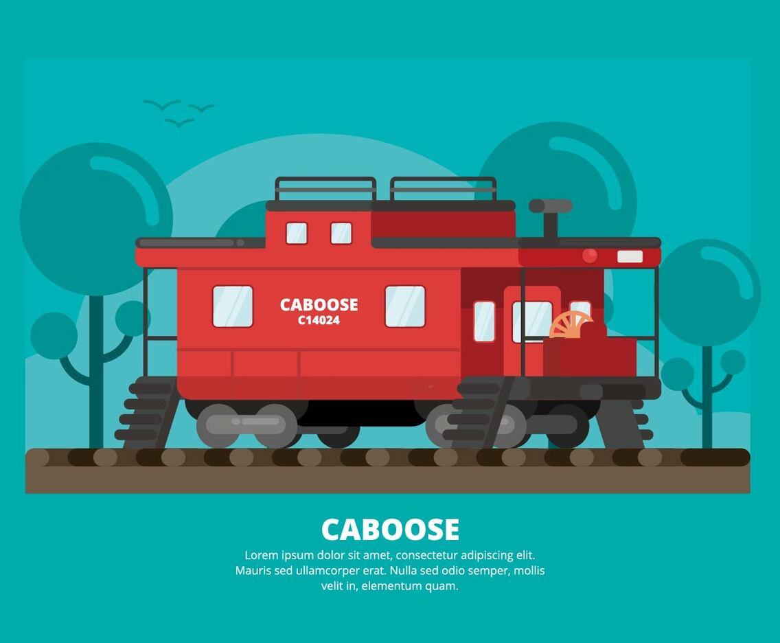 Caboose Illustration