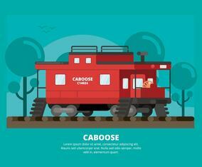 Caboose Illustration