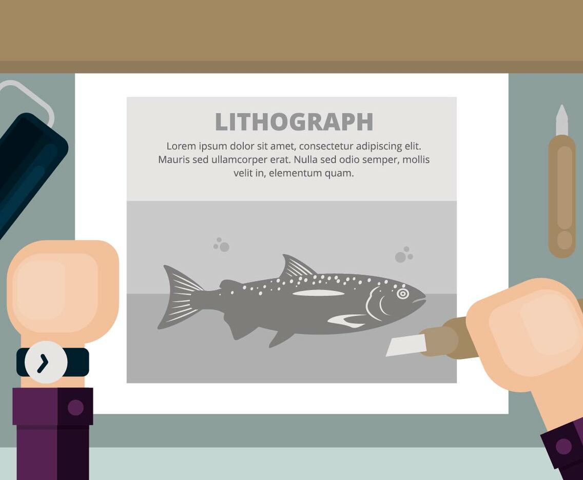 Lithograph Illustration