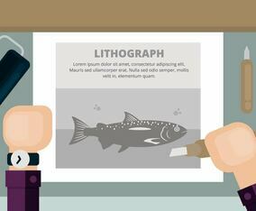 Lithograph Illustration