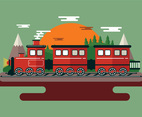Steam Train Illustration
