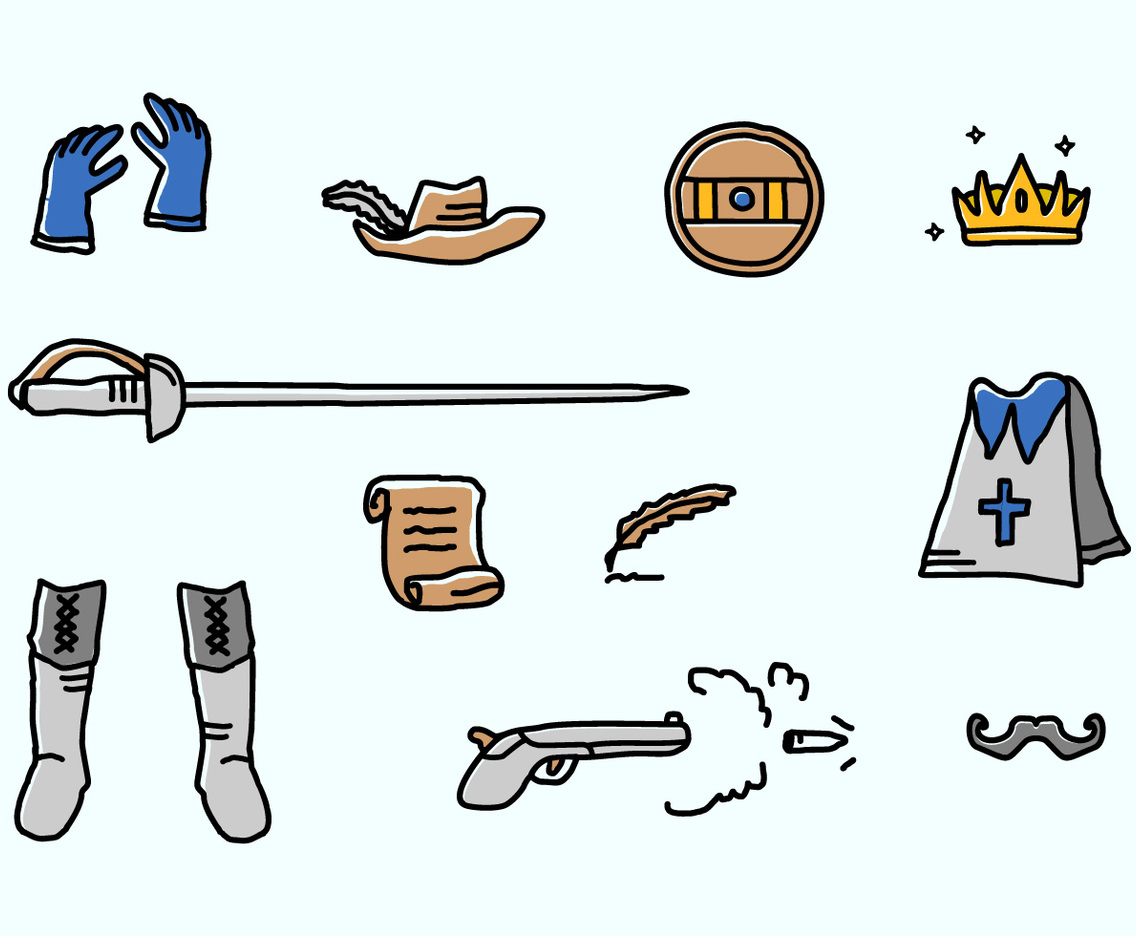 Musketeer Vector Icons