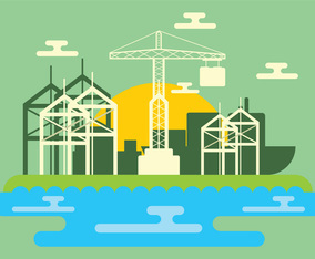 Shipyard Illustration