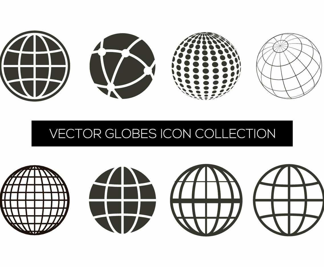 Vector Globe Icon Collection