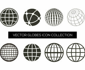 Vector Globe Icon Collection