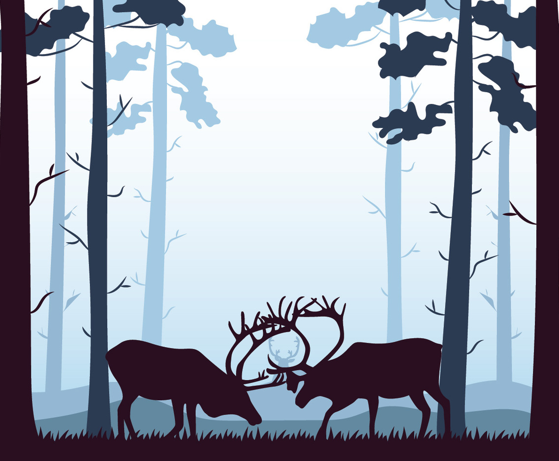Caribou Silhouette