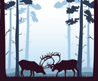 Caribou Silhouette