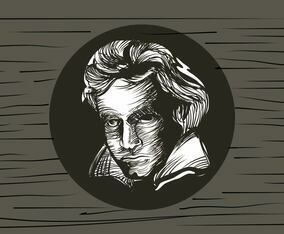 Bethoven lithograph