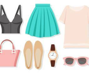 Free Fashion Set of Woman Vector