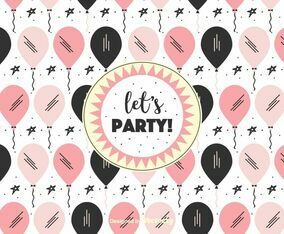 Let’s Party Vector Background
