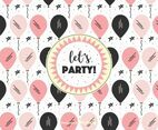 Let’s Party Vector Background