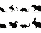 Rodent Silhouettes