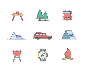 Camping Icons