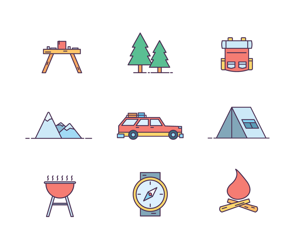 Camping Icons