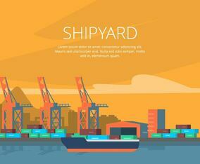 Shipyard Illustration