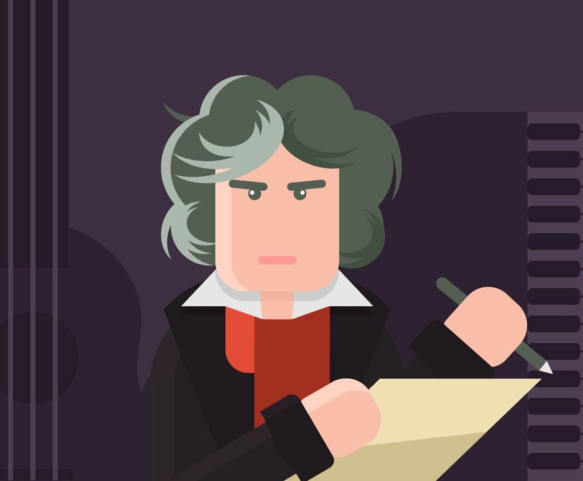 Beethoven Illustration
