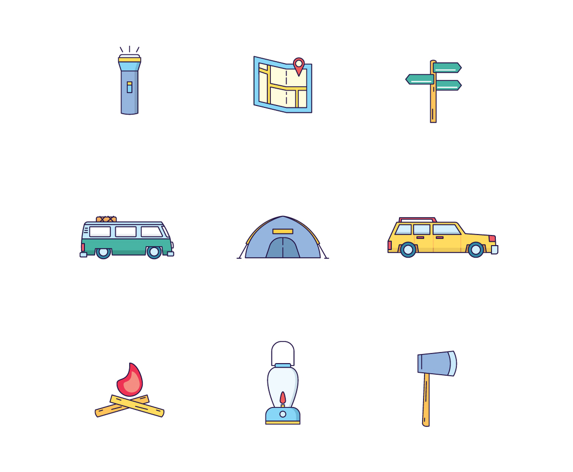 Camping Icons