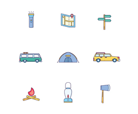 Camping Icons