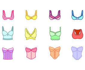 Bustier Icon Set